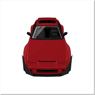 240SX SE First gen S13 1989-1994 Body kit - Cherry Red Posters and Art